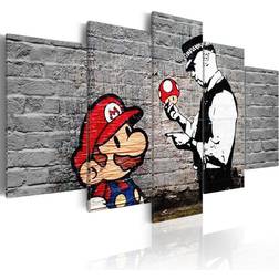 Artgeist Super Mario Mushroom Cop Banksy Billede