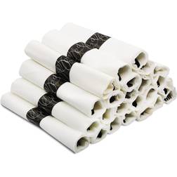 Party Essentials Premuim Disposable Pre-Rolled Napkins with Spoons/Forks/Knives 25 Sets Black