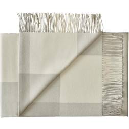 Silkeborg Uldspinderi Santa Fe Plaid Baby Alpaca Limestone Tæppe (200x130cm)