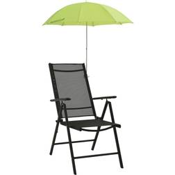 vidaXL Parasoll till campingstol 2 st grön 105 cm