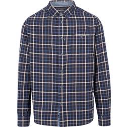 Trespass mens checkered shirt long sleeve withnell