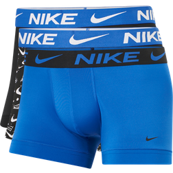 Nike – Ormskinnsmönstrade kalsonger mikrofiber med dri-FIT, 3-pack-Blå