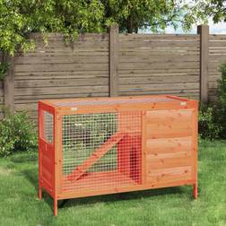 vidaXL Kaninbur Brun 103 x 44 x 69.5 cm