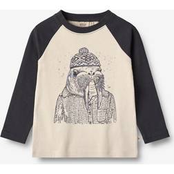 Wheat T-Shirt Walrus navy