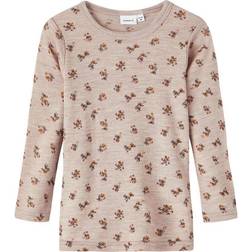 Name It Wang Merino Wool Long Sleeved Top - Sphinx (13214755)
