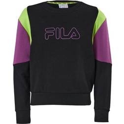 Fila Teens Girls Samia Cropped Bloc Black-hyacinth Violet-love Bir, Unisex, Tøj, Skjorter, Flerfarvet, 146/152