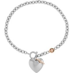 Olivia Burton Knot Heart Bracelet - Silver/Rose Gold