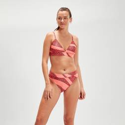 Speedo Badetøj Womens Printed Banded Triangle Piece dame Rød/Orange