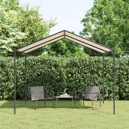 vidaXL Paviljong beige 3x3 m tyg