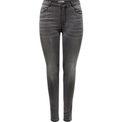 Only Carmakoma Jeans carAugusta Life HW Grå W50/L30