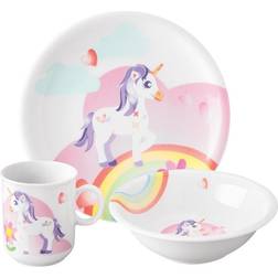 Seltmann Weiden Children's porcelain 3-piece set Unicorn