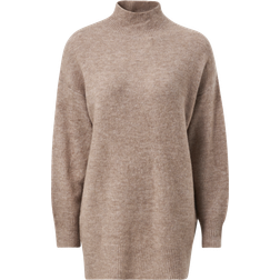 Object Tröja L/S Knit Tunic Brun