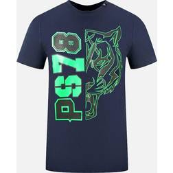 Philipp Plein Blått Print T-Shirt - Blue