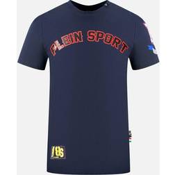 Philipp Plein Sport Multi Colour Logos Navy Blue T-Shirt