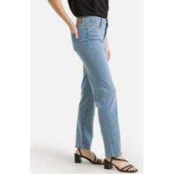 Pieces Straight Ankle Grazer Jeans in Mid Rise