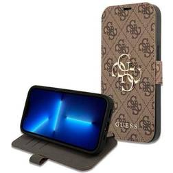 Guess 4G Big Metal Logo Fodral iPhone 13 Pro Max Brun