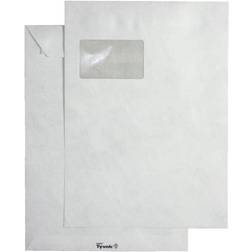 Tyvek BONG Versandtaschen Pocket DIN C4 mit Fenster weiß 100 St