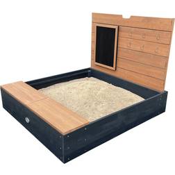 Axi Wood Rectangle Sandbox 100cm x 90cm