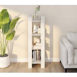 vidaXL 41x35x125 massivt fyrretræ Bogreol