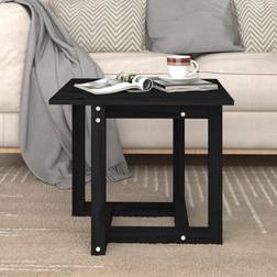 vidaXL Black, Pine Coffee Table 50x50cm