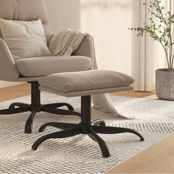 vidaXL 60x60x39 mikrofiberstof Fodskammel
