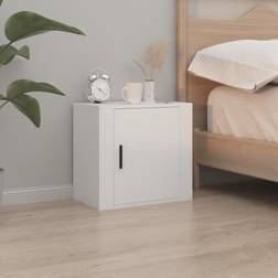 vidaXL White, cabinet 1/2x Bedside Table