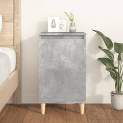 vidaXL concrete grey, 1 1/2x Engineered Wood Bedside Table 35x40cm