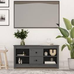 vidaXL 103x36,5x52 massivt fyrretræ TV-bord