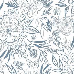 RoomMates Beth Schneider Floral Sketch Peel & Stick Wallpaper