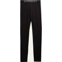 Givenchy Girls Black Cotton Logo Leggings Black year