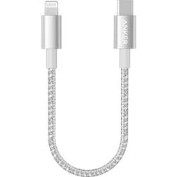 Anker New Nylon USB-C to Lightning Cable, 331 Cable, Fast Charging Cord 1ft, MFi Certified for iPhone 13 13 Pro Pro Max