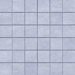 The Tile Life Quell 2x2 Blue Matte Porcelain Grid Mosaic Tile