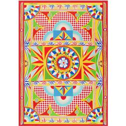 Dolce & Gabbana Plaid Silk Blankets Red
