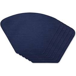 DII Nautical Solid Round Place Mat Blue (48.26x)