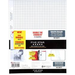 Five Star Reinforced Filler Paper Plus Study Graph