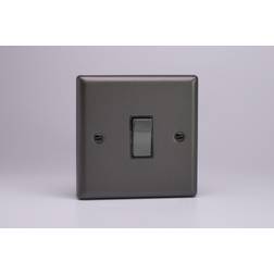 Varilight 1-Gang 20A Double Pole Rocker Switch in Graphite 21