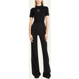 Balmain Flare pants with pleats black