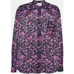 Isabel Marant Etoile Black & Pink Mexika Shirt Mipk Midnight/Pink FR