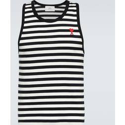 Ami Paris Striped Cotton Top