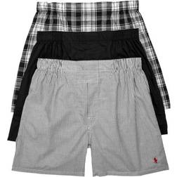 Polo Ralph Lauren Classic Fit Woven Boxer 3-Pack Black Combo