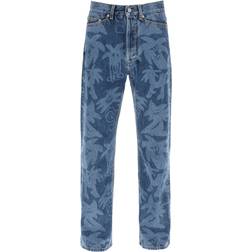 Palm Angels ity Allover Laser jeans