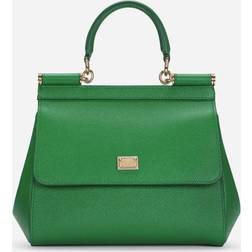 Dolce & Gabbana Small Dauphine calfskin Sicily bag green one size