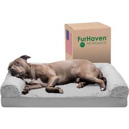 FurHaven Quilted Orthopedic Sofa Cat & Dog Bed with Removable