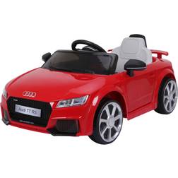 Aosom 6V Audi TT RS Kids Licensed Ride On Car Toy Battery Powered High/Low Speed with Headlight Music and Remote Control Red