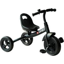 Qaba 3-Wheel Recreation Ride-On Toddler Tricycle With Bell Indoor Outdoor Black