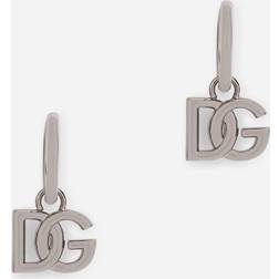 Dolce & Gabbana Silver Logo Earrings 87655 ARGENTO/PALLAD UNI