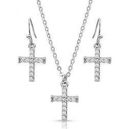 Montana Silversmiths Unwavering Cross Jewelry Set