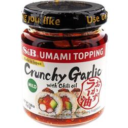 S&B crunchy garlic topping with chili oil