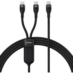 Baseus Flash Series 2in1 100W USB C - 2xUSB C M-M