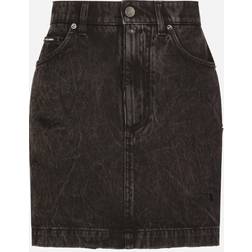 Dolce & Gabbana Washed denim miniskirt